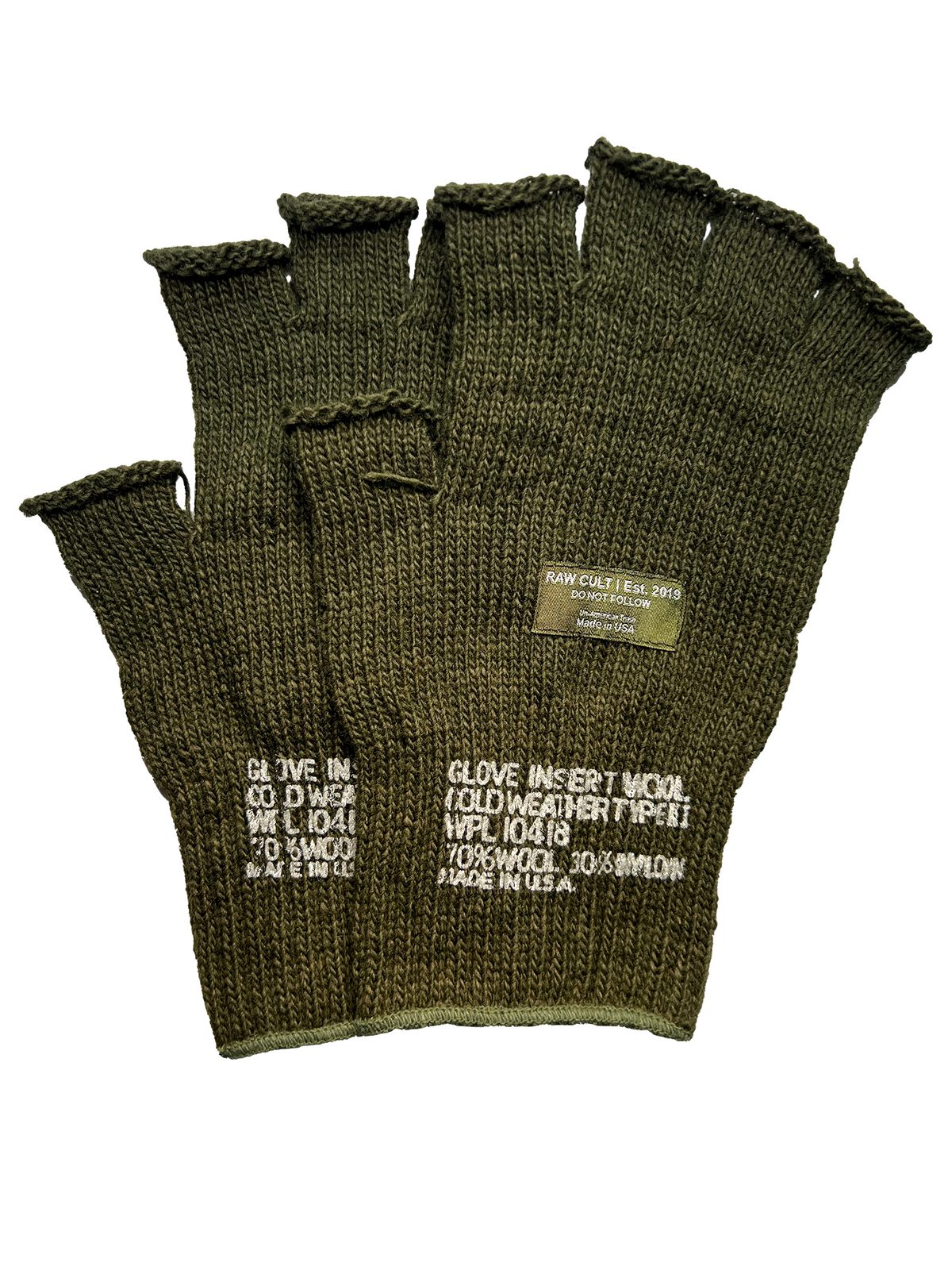 RAW CULT | Guantes Drifter - Verde militar