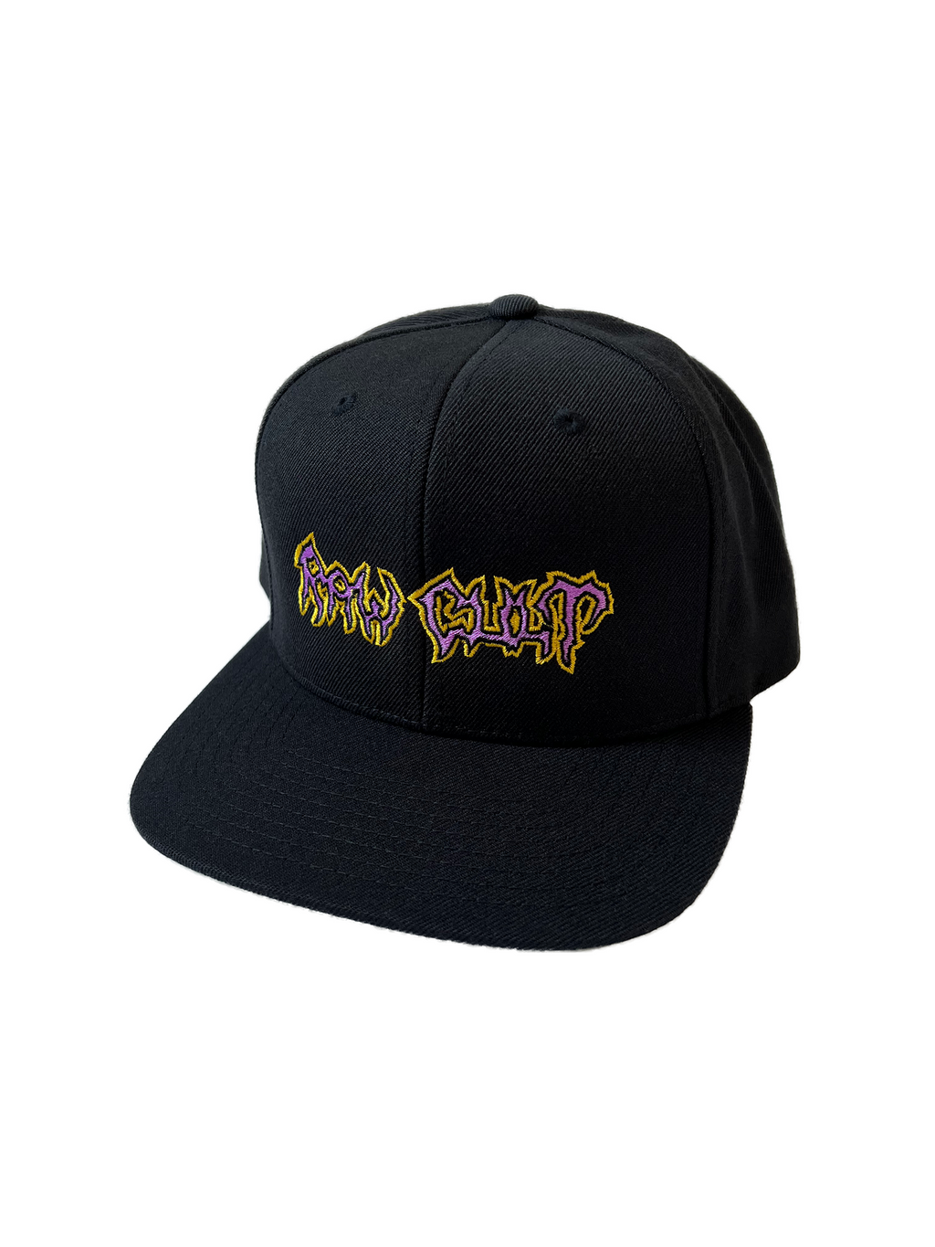 RAW CULT | Thrash Logo Snapback Cap - Black