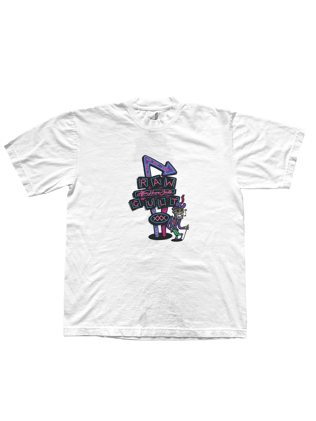 RAW CULT | Camiseta After Hours Joints - Blanca 