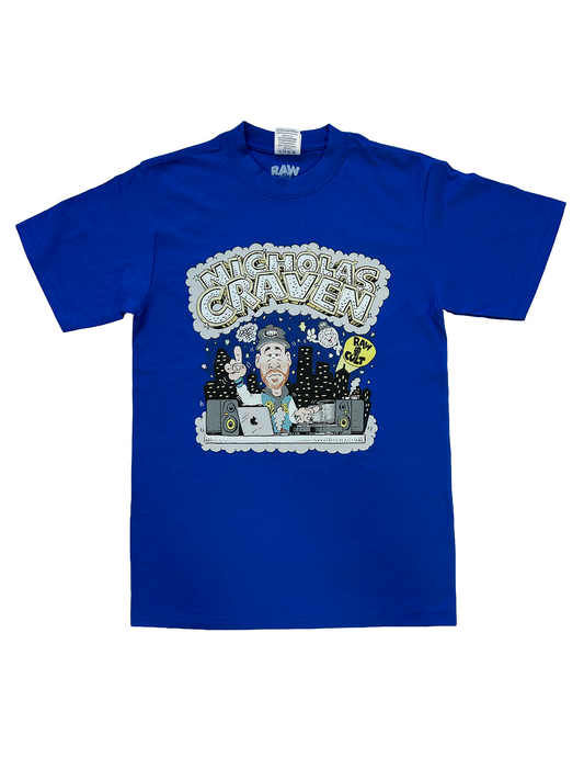 RAW CULT x NICHOLAS CRAVEN | T-Shirt - Royal Blue