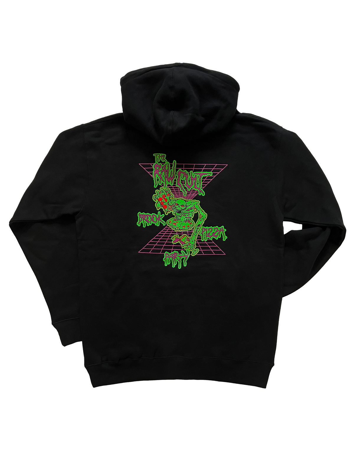 Sudadera con capucha y cremallera RAW CULT | Sudadera con capucha y cremallera RAW CULT x Brook Pizza - Negra 
