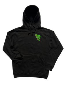 Sudadera con capucha RAW CULT | Sudadera con capucha RAW CULT x Brook Pizza - Negra 