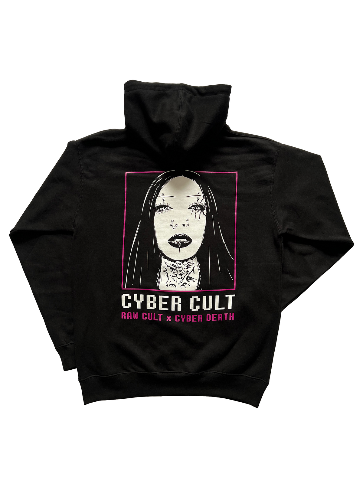 Sudadera con capucha RAW CULT | CYBER CULT - Negra
