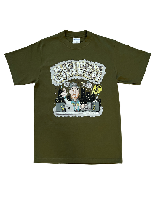 RAW CULT x NICHOLAS CRAVEN | T-Shirt - Olive Green