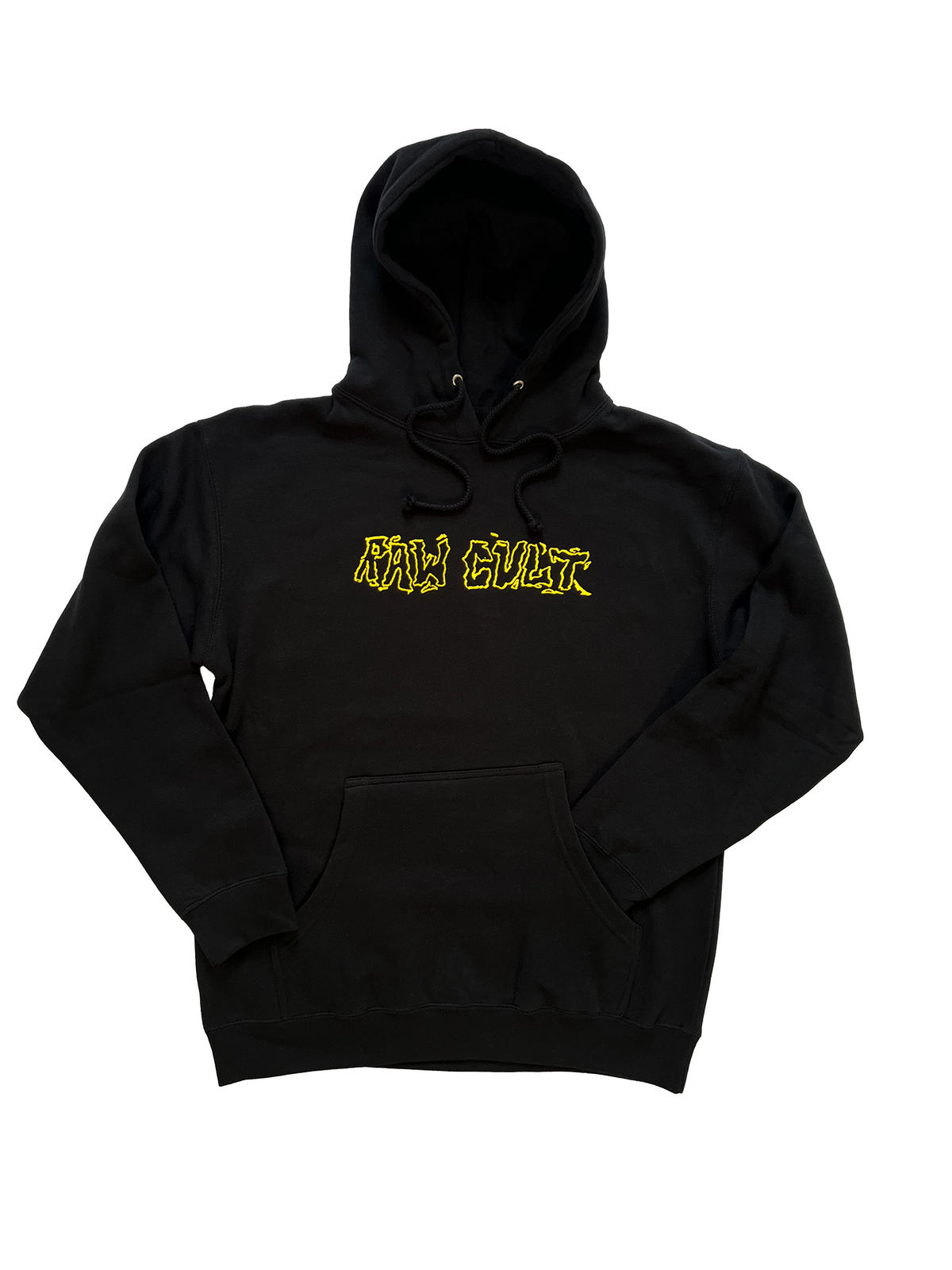 Sudadera con capucha RAW CULT | La novena muerte de CULT - Negra 