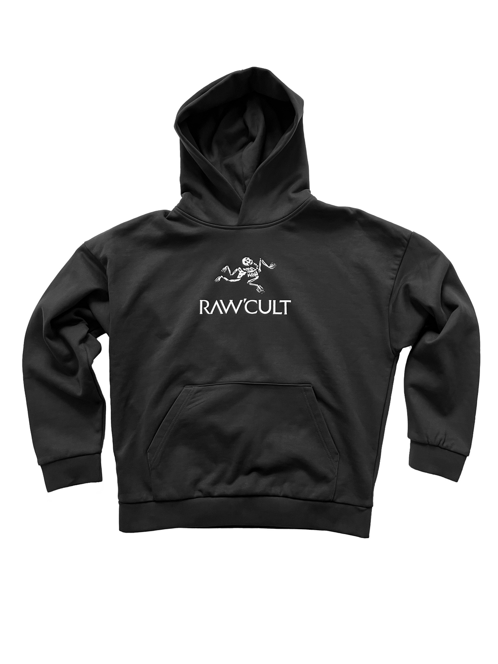 RAW CULT | Remains Heavyweight Hoodie - Off Black