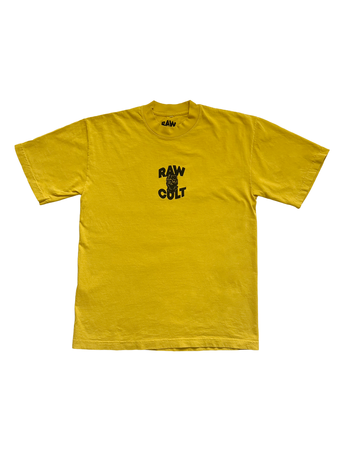RAW CULT | Mask CULT Logo T-Shirt - Canary Yellow