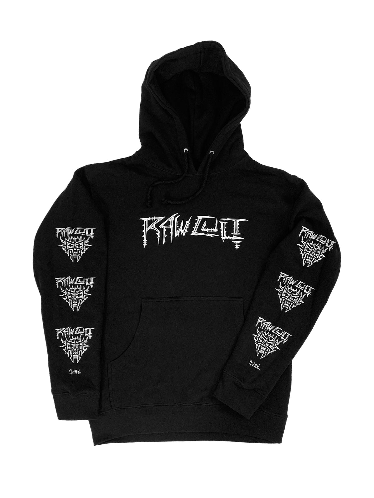 RAW CULT | Sudadera terrestre RAW CULT (negra) | Ilustración de Away
