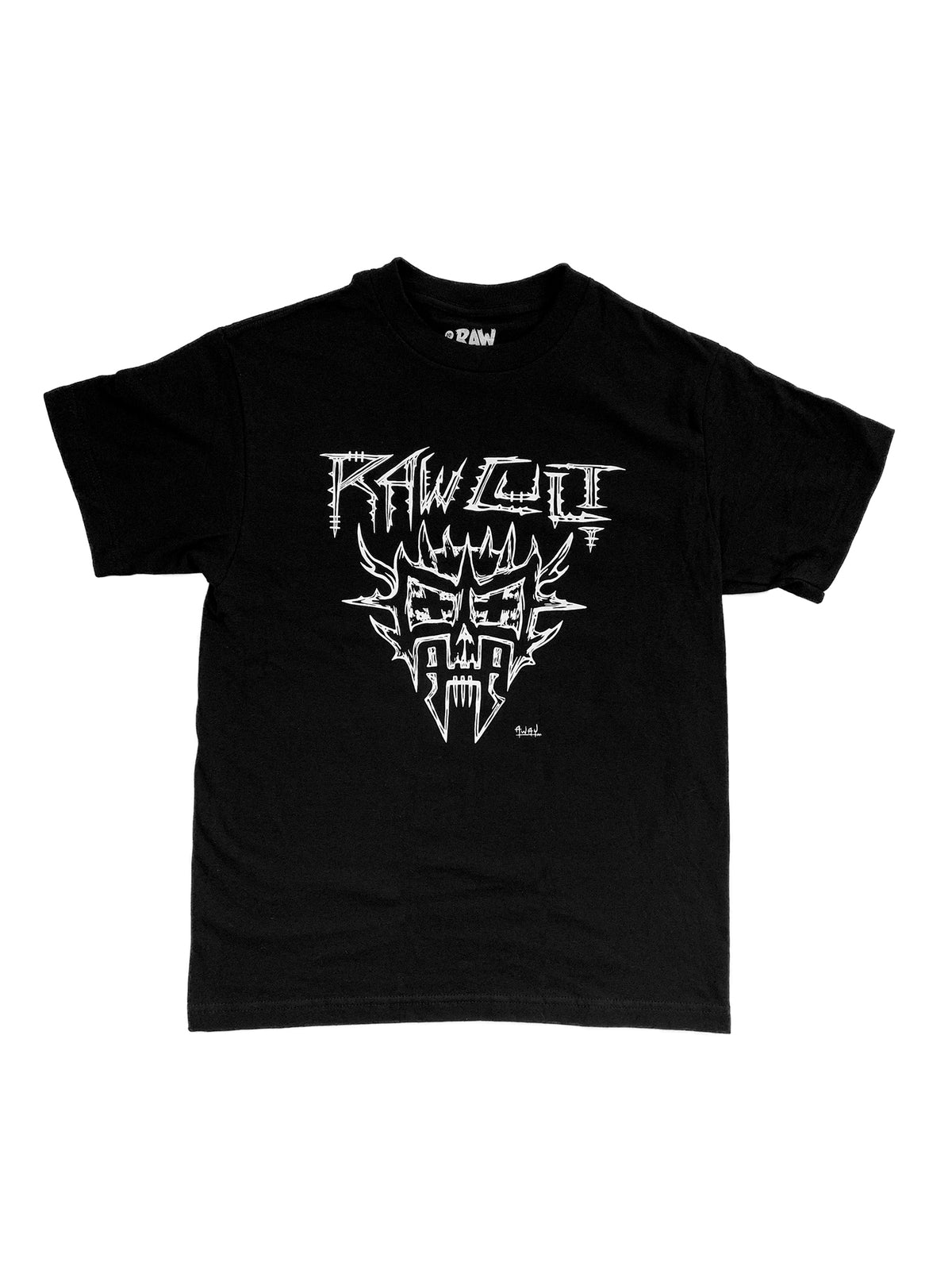 RAW CULT | Camiseta terrestre RAW CULT (negra) | Ilustración de Away
