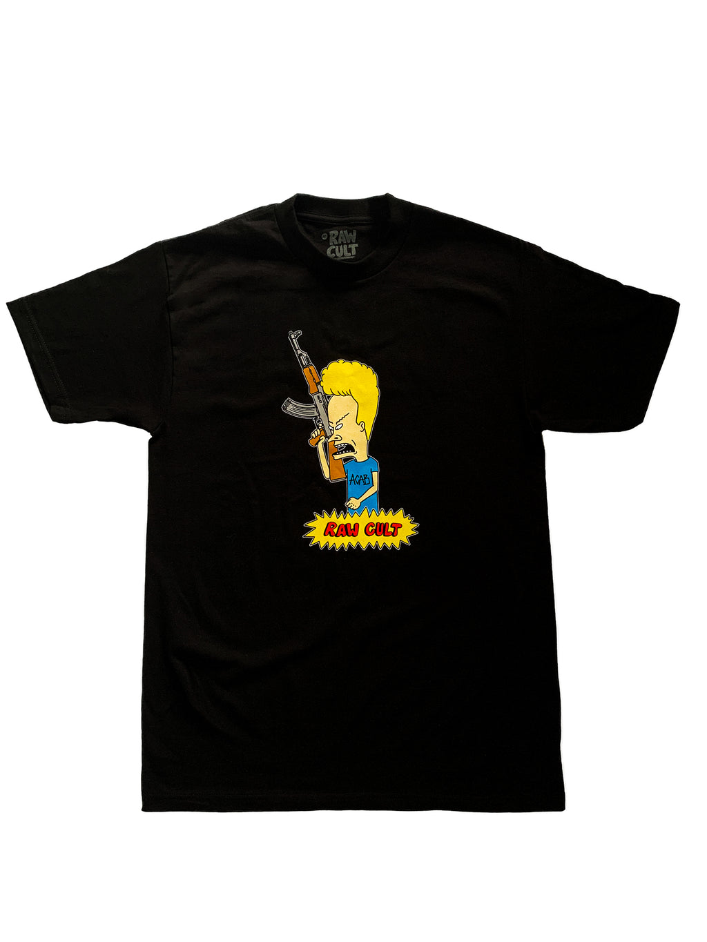 RAW CULT | Beavis ACAB T-Shirt (Black)