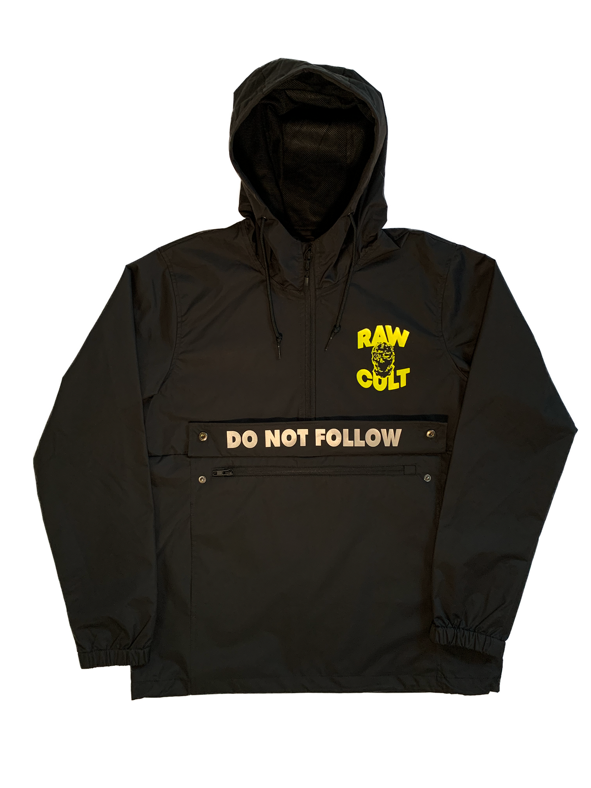 RAW CULT | Chaqueta anorak negra 