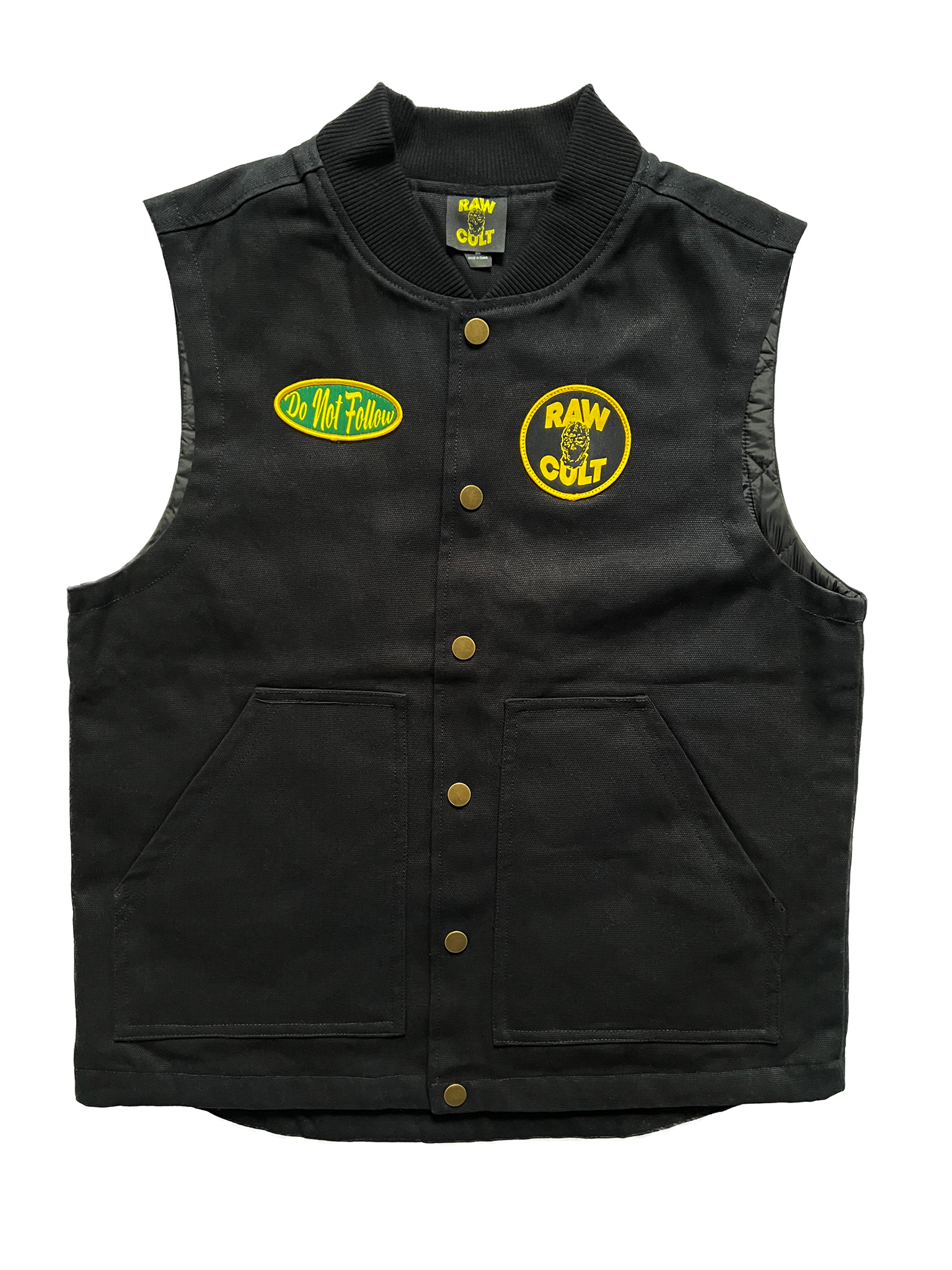 RAW CULT Work Vest - Black