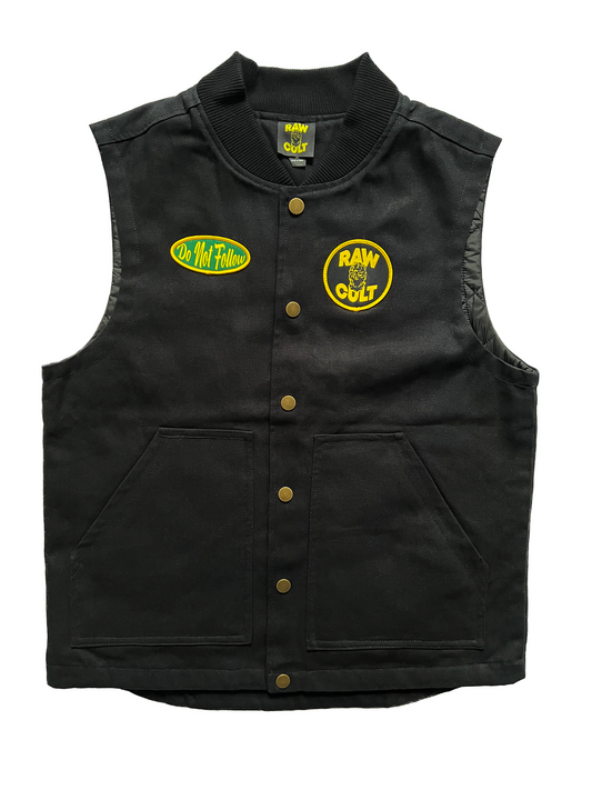 RAW CULT Work Vest - Black