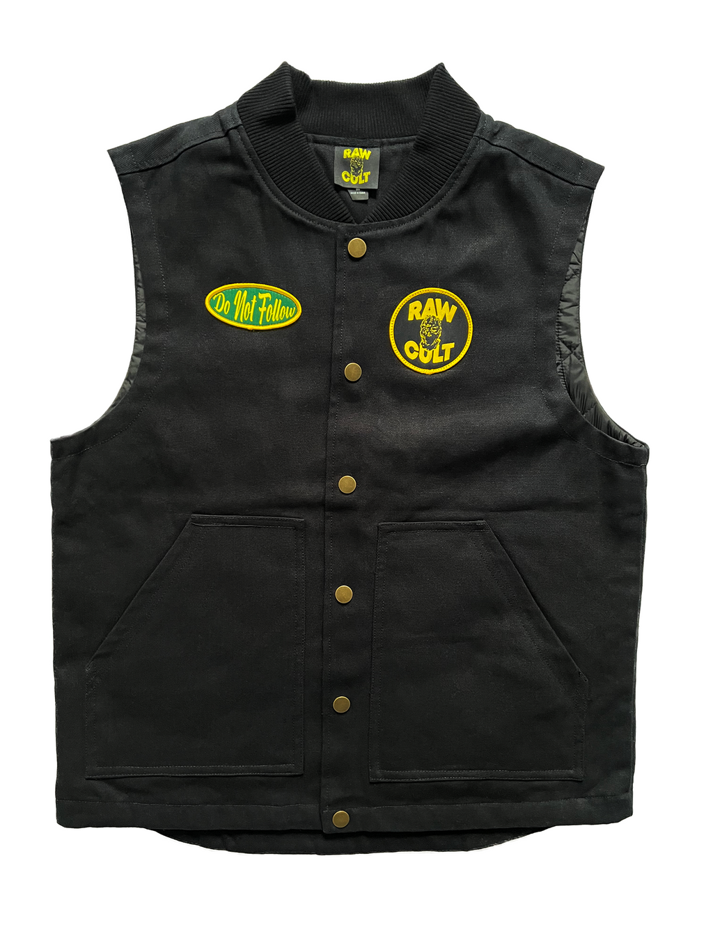 RAW CULT Work Vest - Black