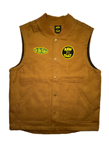 RAW CULT Work Vest - Brown