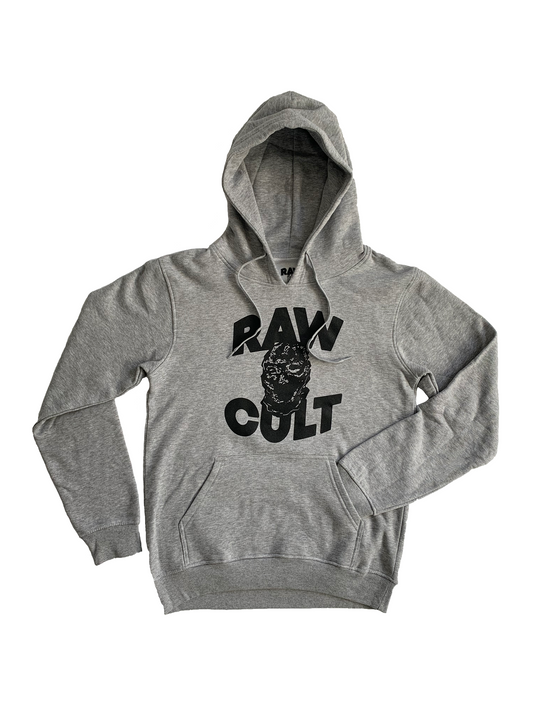 RAW CULT | Sweat à capuche Mask CULT - Gris