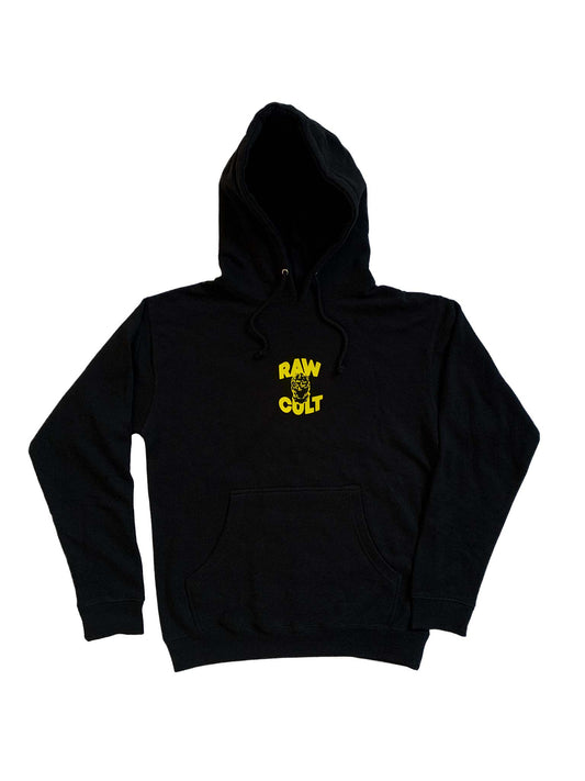 Sudadera con capucha RAW CULT | Mask CULT - Negra