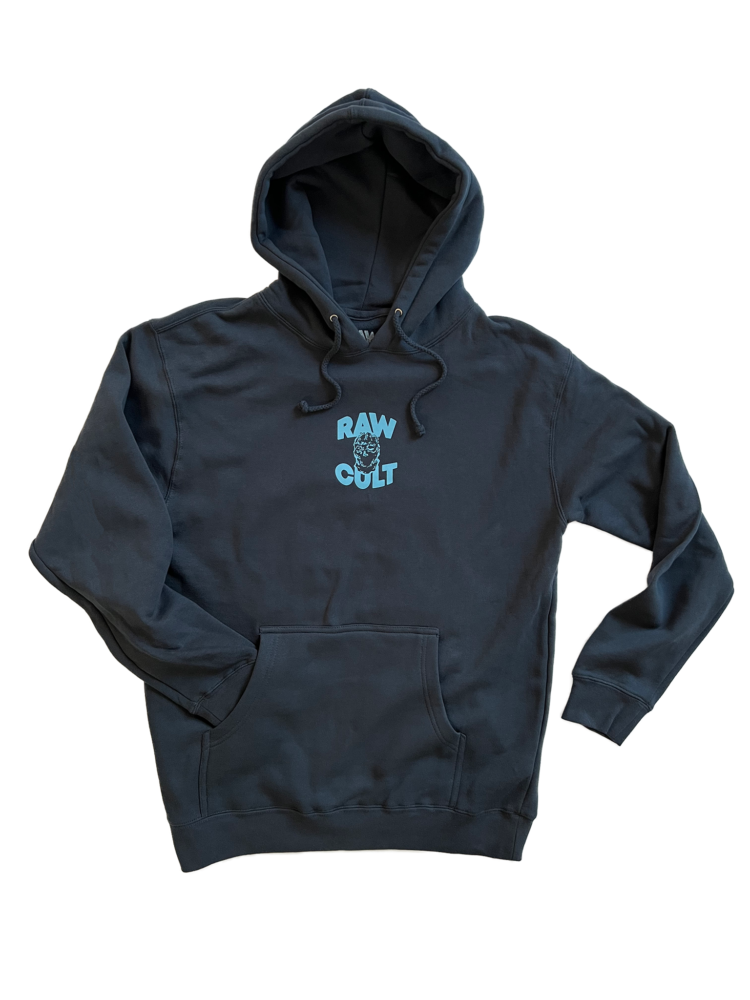 RAW CULT  Mask CULT Hoodie - Baby Blue on Slate Blue