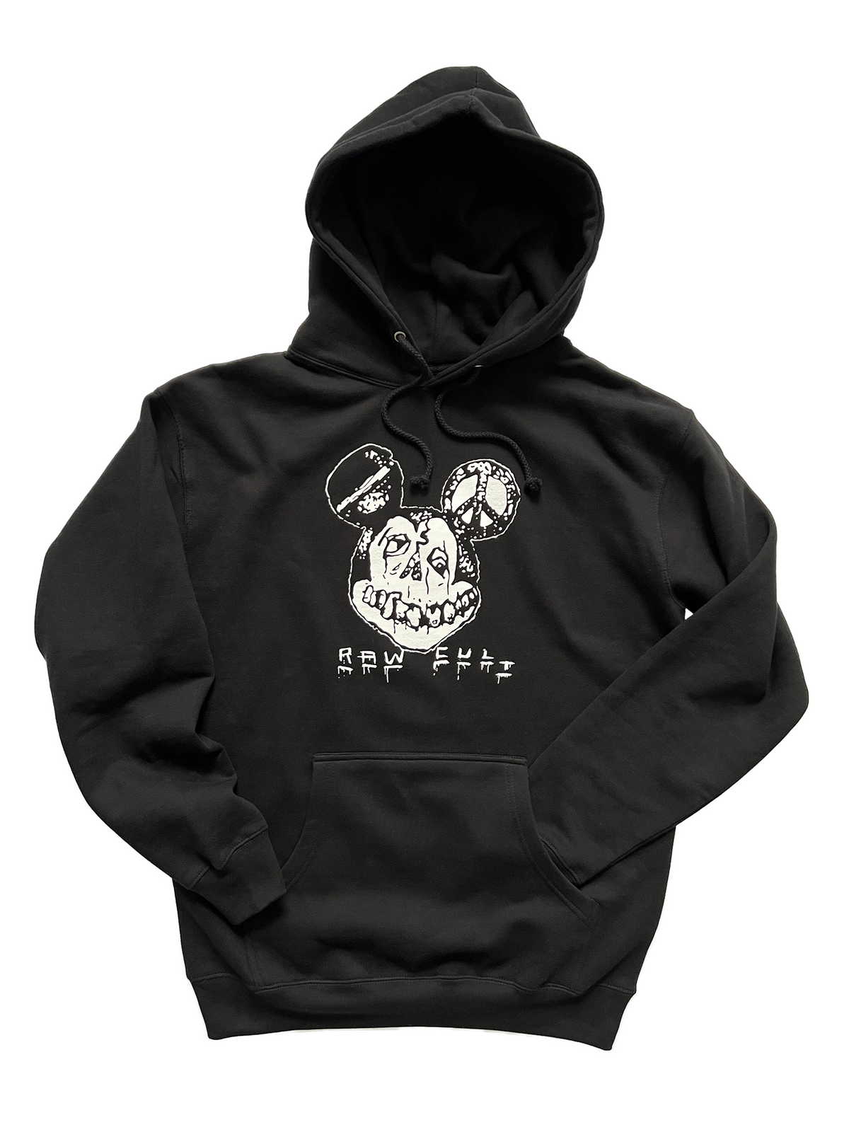 Sudadera con capucha RAW CULT | Hell Rat - Negra 