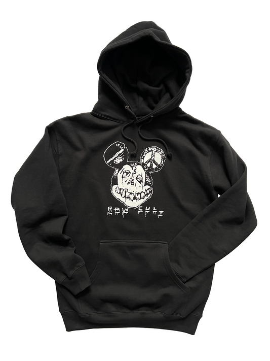 Sudadera con capucha RAW CULT | Hell Rat - Negra 