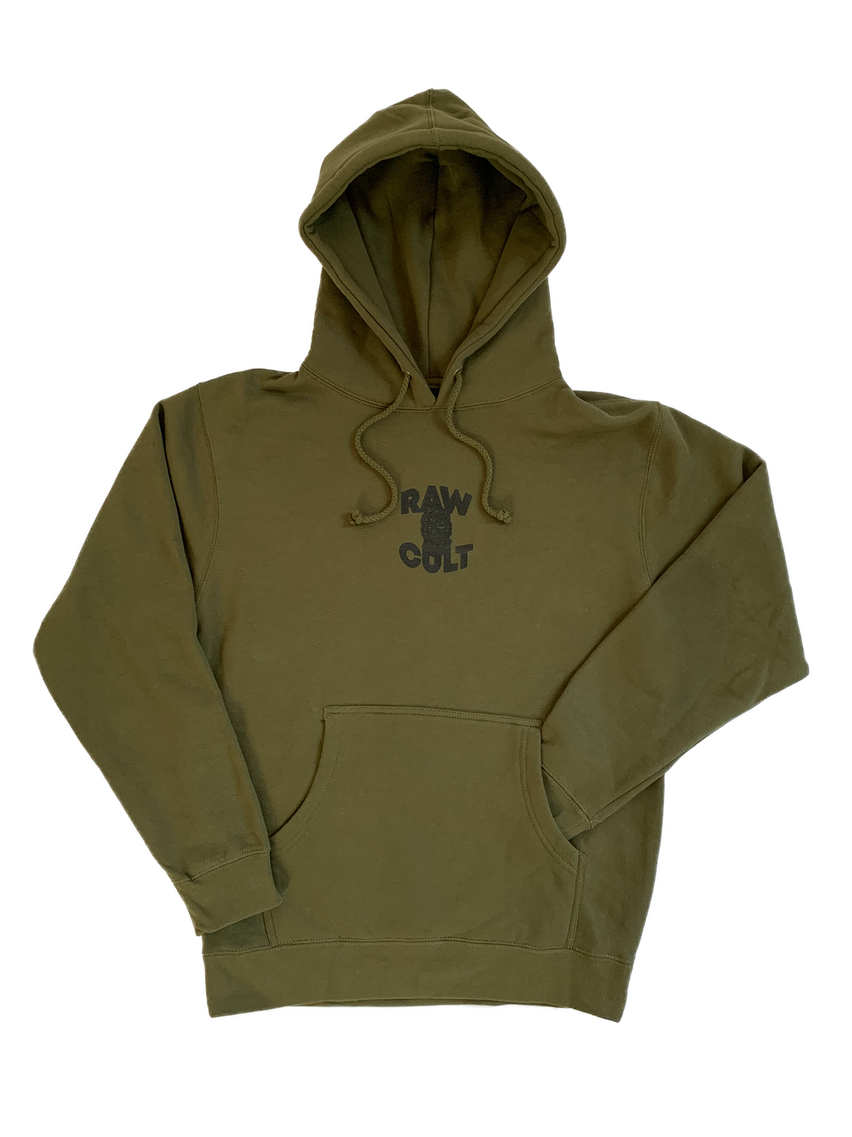 RAW CULT | Sweat à capuche Mask CULT - Vert militaire