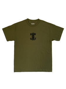 RAW CULT | Mask CULT T-Shirt - Military Green